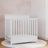 Storkcraft Petal 4-in-1 Convertible Mini Crib, White