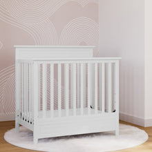 Storkcraft Petal 4-in-1 Convertible Mini Crib, White
