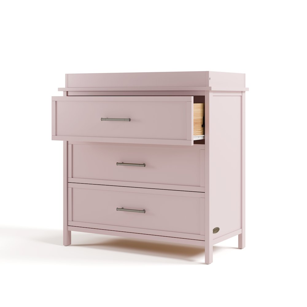 Classic 3 Drawer Chest with Topper- Blush