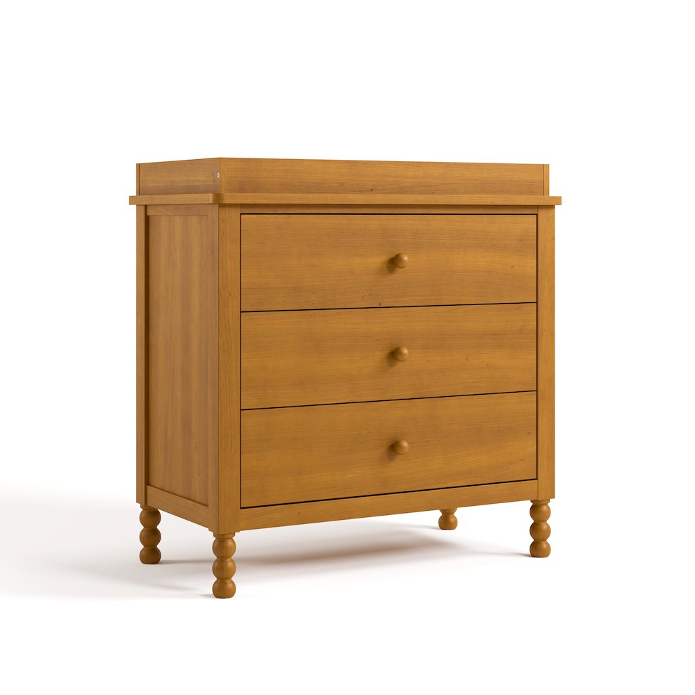 Rio 3 Drawer Chest with Topper-Almond
