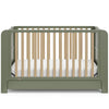 Read-With-Me Crib with Drawer - Olive/Driftwood