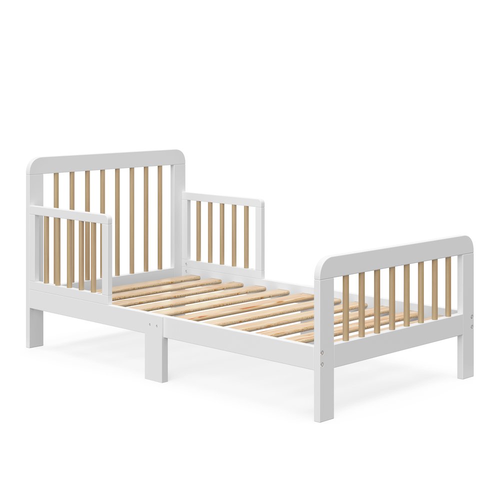 Storkcraft Pasadena Toddler Bed - White with Driftwood