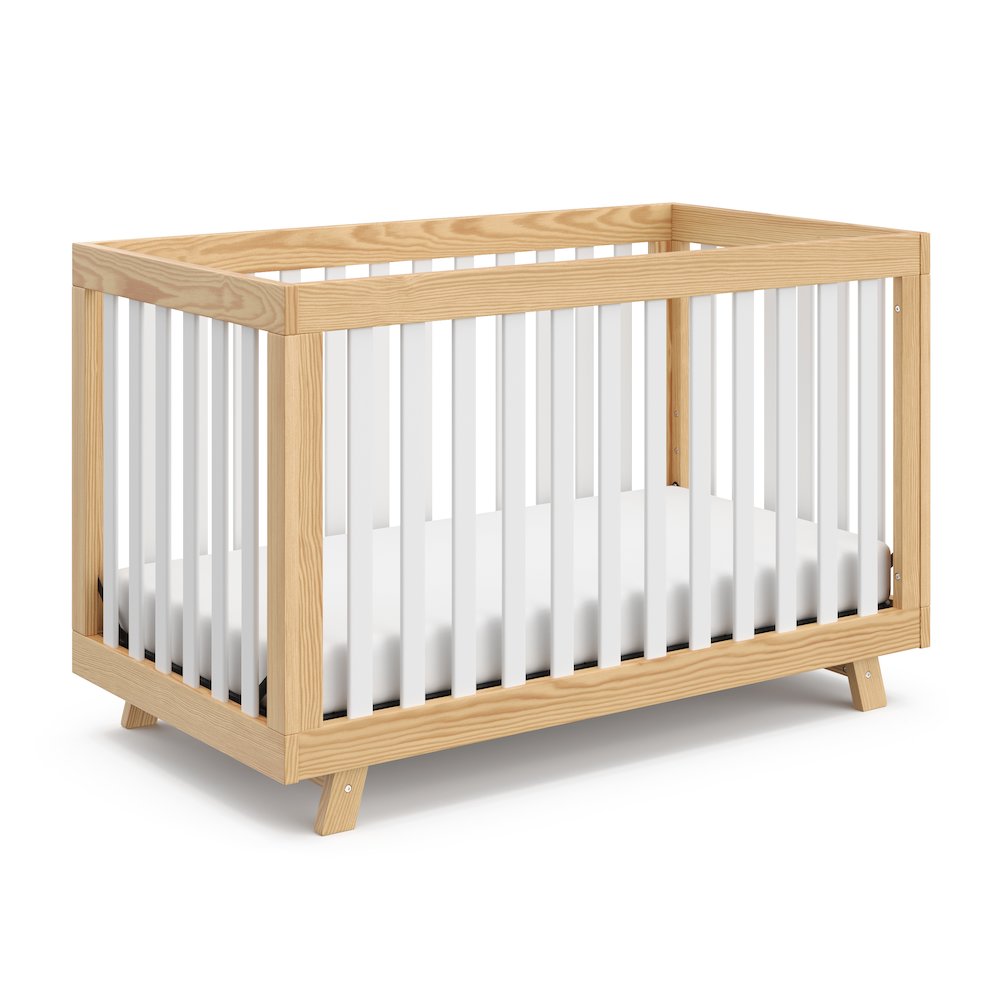 Storkcraft Beckett 3-in-1 Convertible Crib (Natural with White)