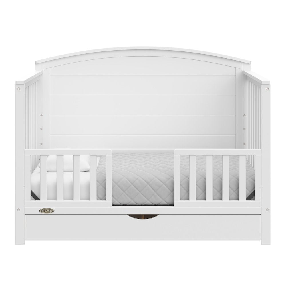 Graco Bellwood 5-in-1 Convertible Crib with Drawer (White)