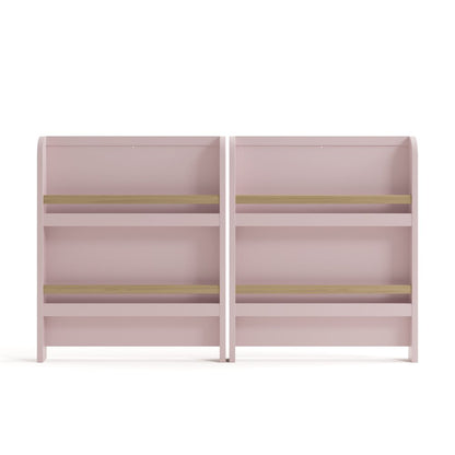 Read-With-Me Crib with Drawer - Blush/Driftwood