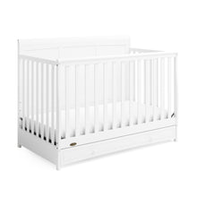 Graco Asheville 4-in-1 Convertible Crib with Drawer (White)