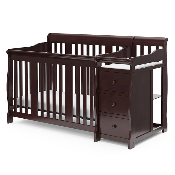 Storkcraft Portofino 4-in-1 Convertible Crib and Changer - Espresso