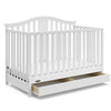 Graco Solano 4-in-1 Convertible Crib with Drawer - White