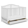 Graco Solano 4-in-1 Convertible Crib with Drawer - White