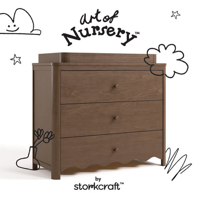 Casablanca 3 Drawer Chest With Topper-Hazelnut