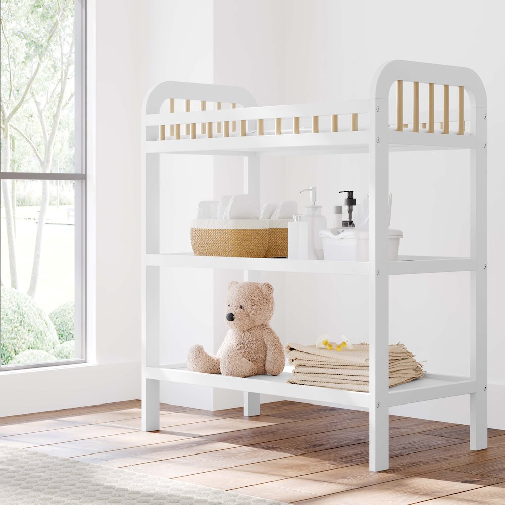 Storkcraft Pasadena Changing Table with Water-Resistant Changing Pad
