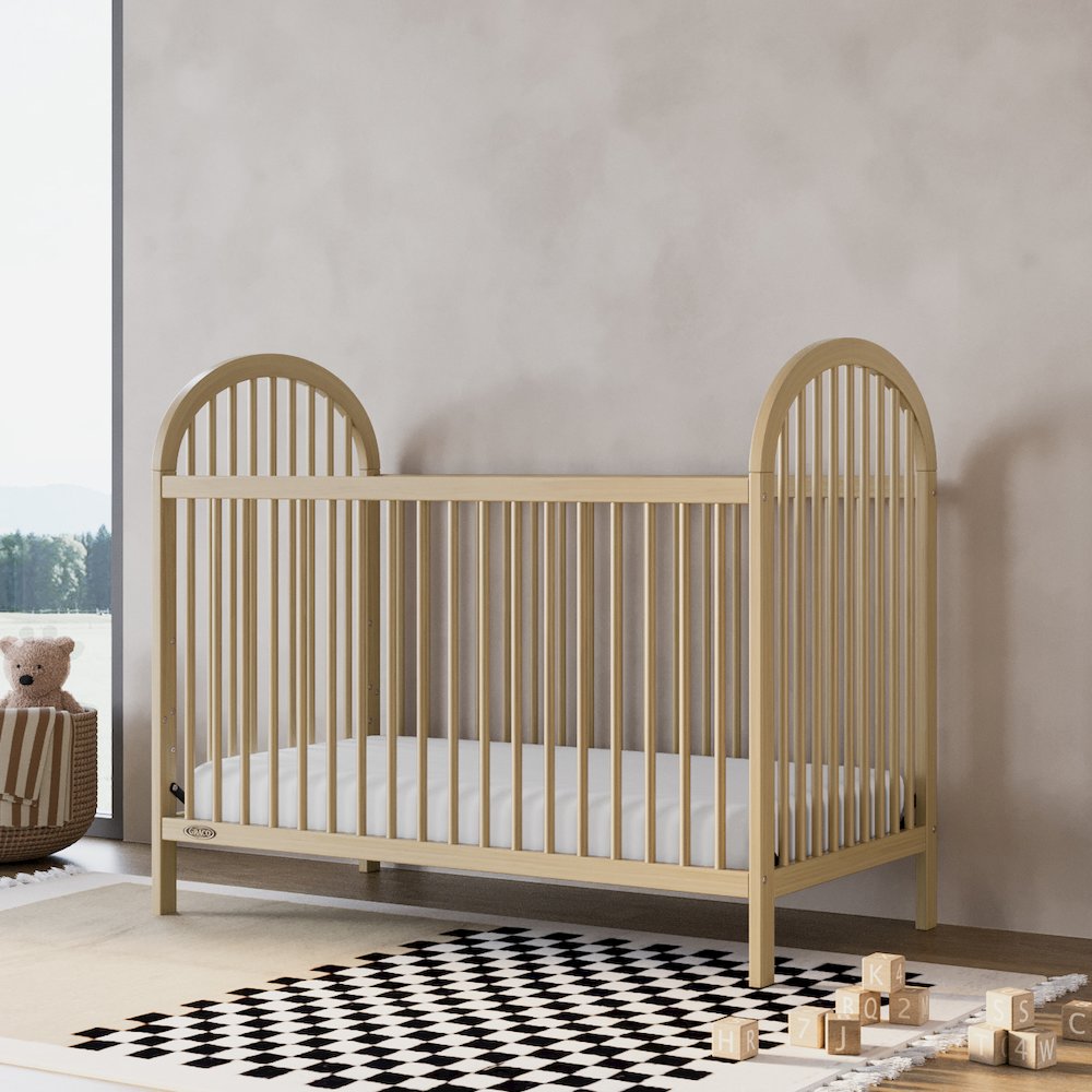 Graco Olivia 3-in-1 Convertible Crib (Driftwood) – GREENGUARD Gold Certified