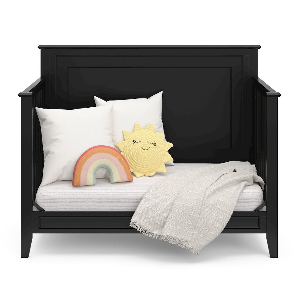 Solstice 5-in-1 Convertible Crib - Black