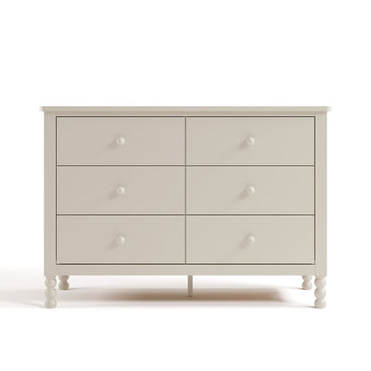 Rio 6 Drawer Dresser-Frosted Oat