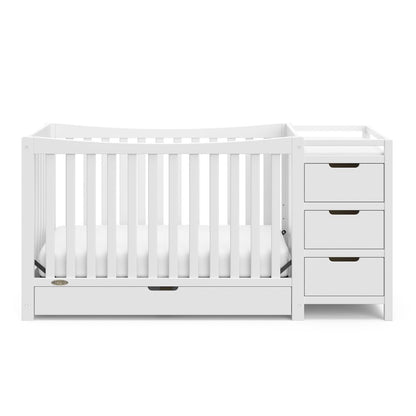 Graco Remi All-in-One Convertible Crib with Drawer and Changer (White)