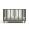 Sicily Convertible Crib- Olive/Driftwood