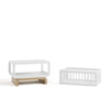 Santorini Deluxe 3-in-1 Convertible Bassinet - White/Driftwood