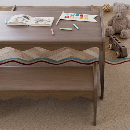 Casablanca Table & Bench Set-Hazelnut
