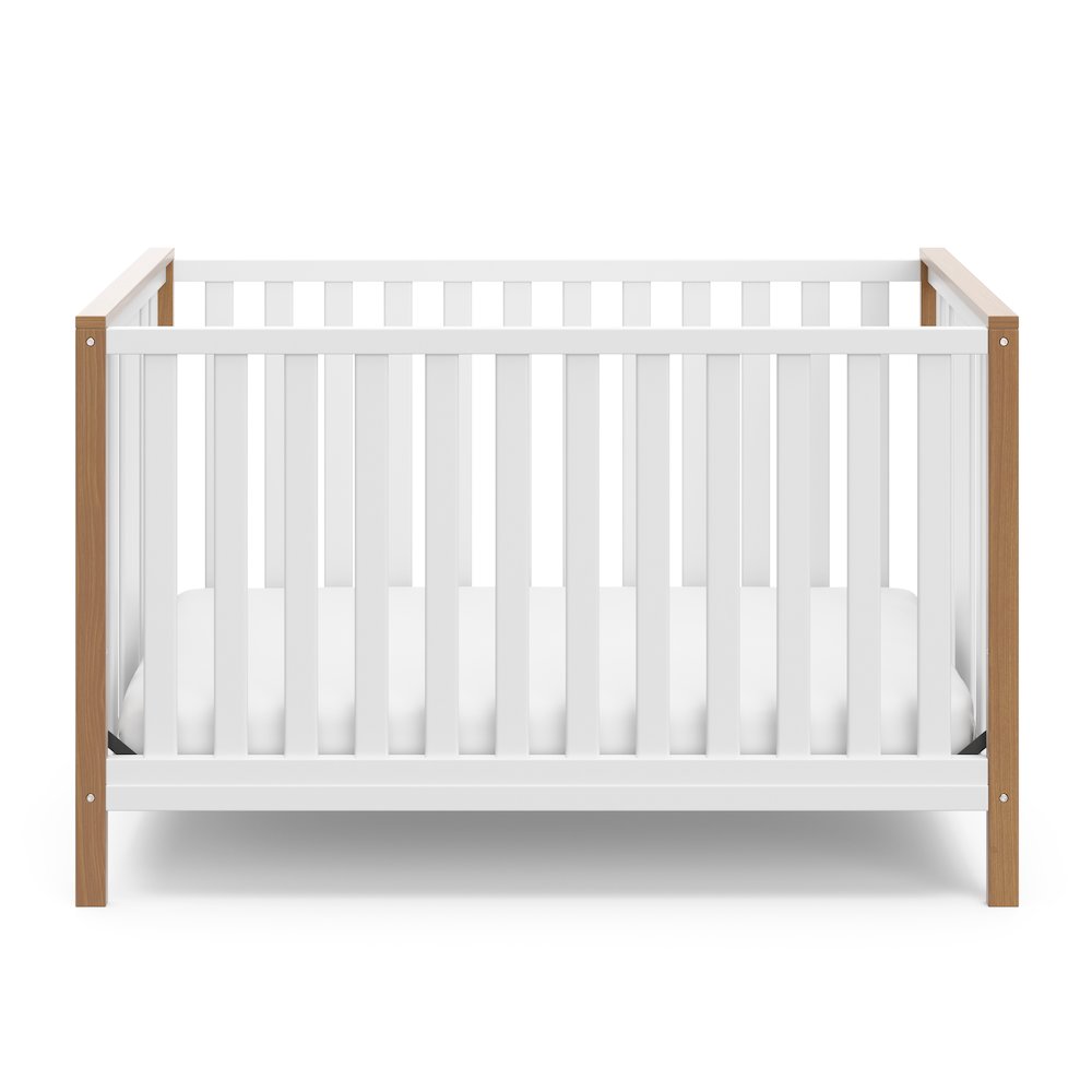 Storkcraft Modern Pacific 4-In-1 Convertible Crib - White/Vintage Driftwood