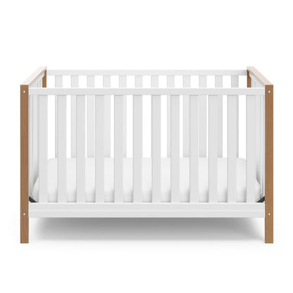 Storkcraft Modern Pacific 4-In-1 Convertible Crib - White/Vintage Driftwood