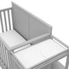 Graco Hadley 5-in-1 Convertible Crib and Changer with Drawer (Pebble Gray)