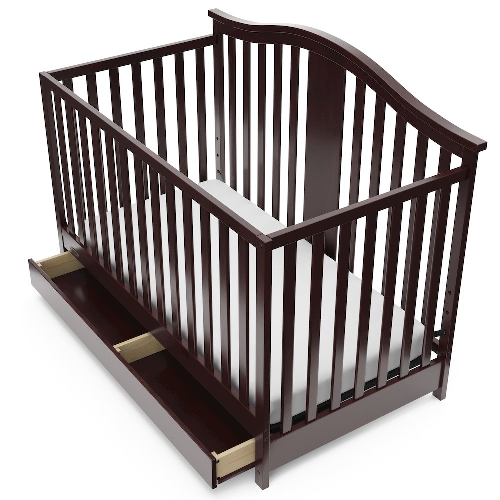 Graco Solano 4-in-1 Convertible Crib with Drawer - Espresso