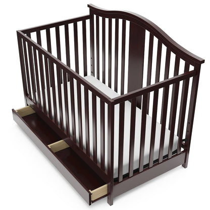 Graco Solano 4-in-1 Convertible Crib with Drawer - Espresso