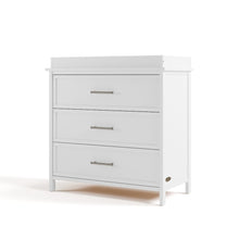 Classic 3 Drawer Chest  with Topper- White