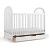 Olivia 3-In-1 Convertible Crib With Drawer-White