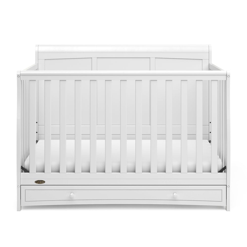 Graco Asheville 4-in-1 Convertible Crib with Drawer (White)