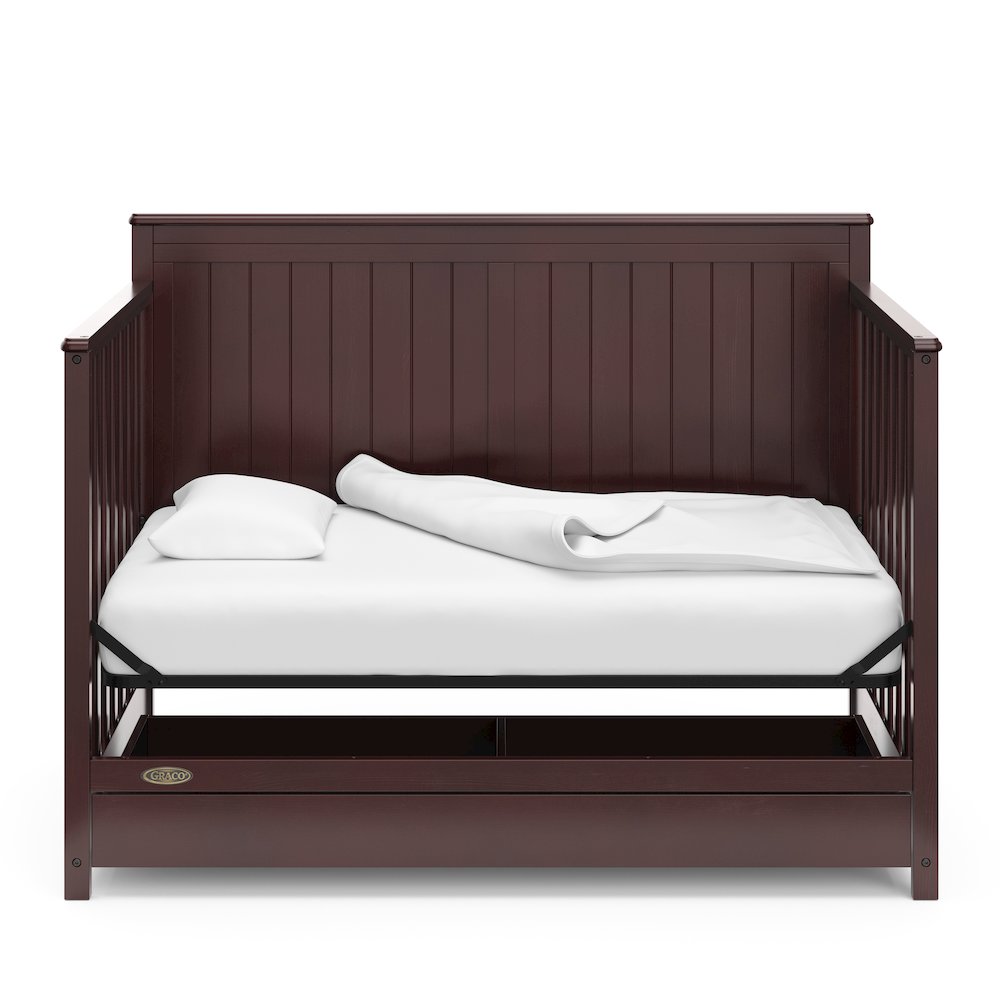 Graco Hadley 5-in-1 Convertible Crib with Drawer (Espresso)