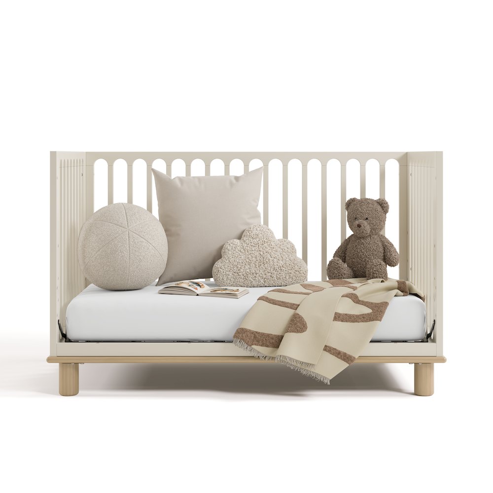 Sicily Convertible Crib- Frosted Oat/Driftwood