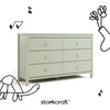 Alpine 6-Drawer Dresser- Sage