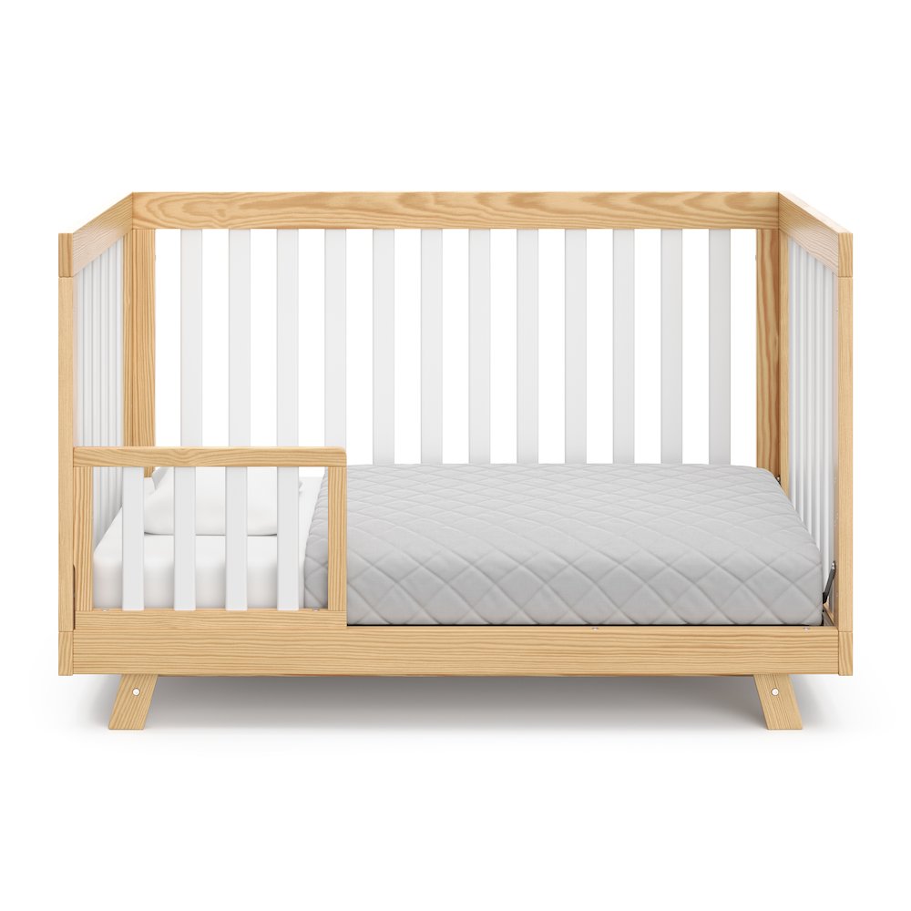 Storkcraft Beckett 3-in-1 Convertible Crib (Natural with White)