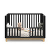 Storkcraft Santos 3-in-1 Convertible Crib (Black with Natural)