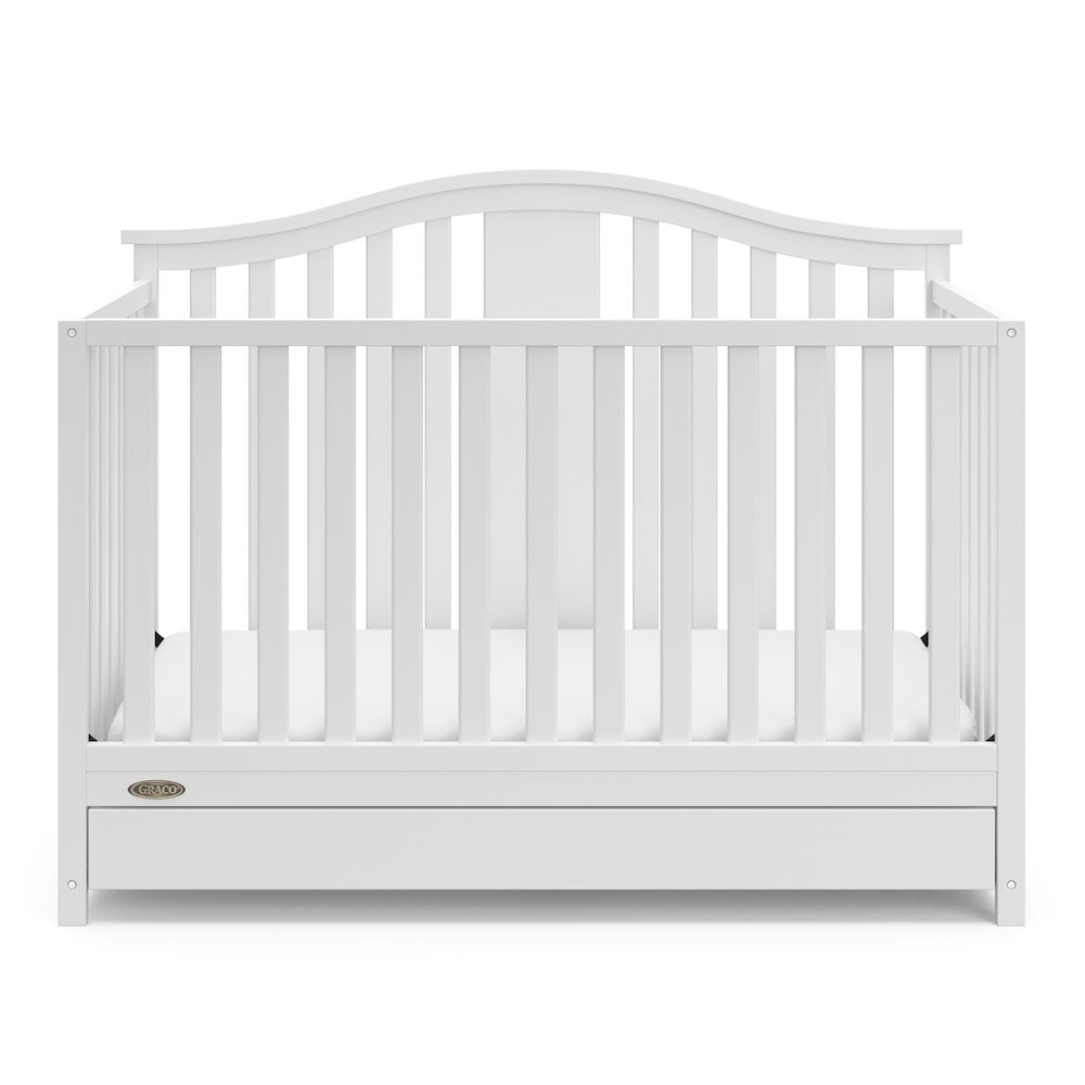 Graco Solano 4-in-1 Convertible Crib with Drawer - White