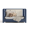 Read-With-Me Crib with Drawer - Midnight Blue/Driftwood