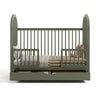 Olivia 3-In-1 Convertible Crib With Drawer-Olive