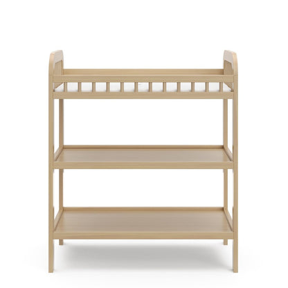 Storkcraft Pasadena Changing Table with Water-Resistant Changing Pad - Driftwood