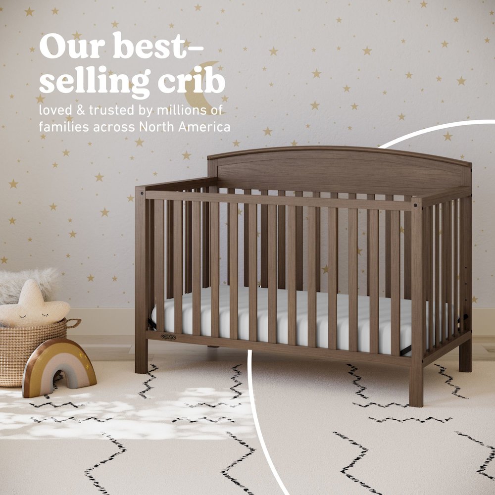 Benton 4-in-1 Convertible Crib - Hazelnut