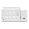 Graco Hadley 5-in-1 Convertible Crib and Changer with Drawer (White)