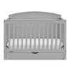 Graco Bellwood 5-in-1 Convertible Crib with Drawer (Pebble Gray)