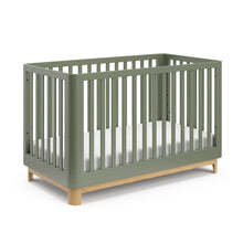 Storkcraft Santos 3-in-1 Convertible Crib (Olive with Natural)