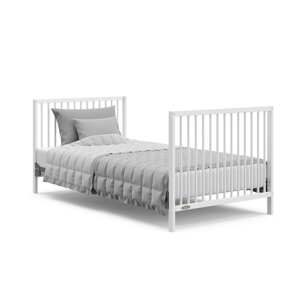 Graco Teddi 4-in-1 Convertible Mini Crib - White