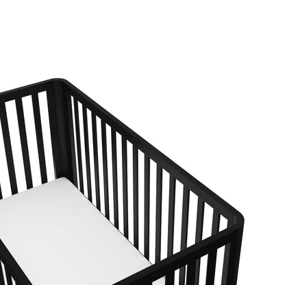 Storkcraft Santos 3-in-1 Convertible Crib (Black with Natural)