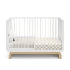 Storkcraft Santorini Deluxe 5-in-1 Convertible Crib, White With Driftwood