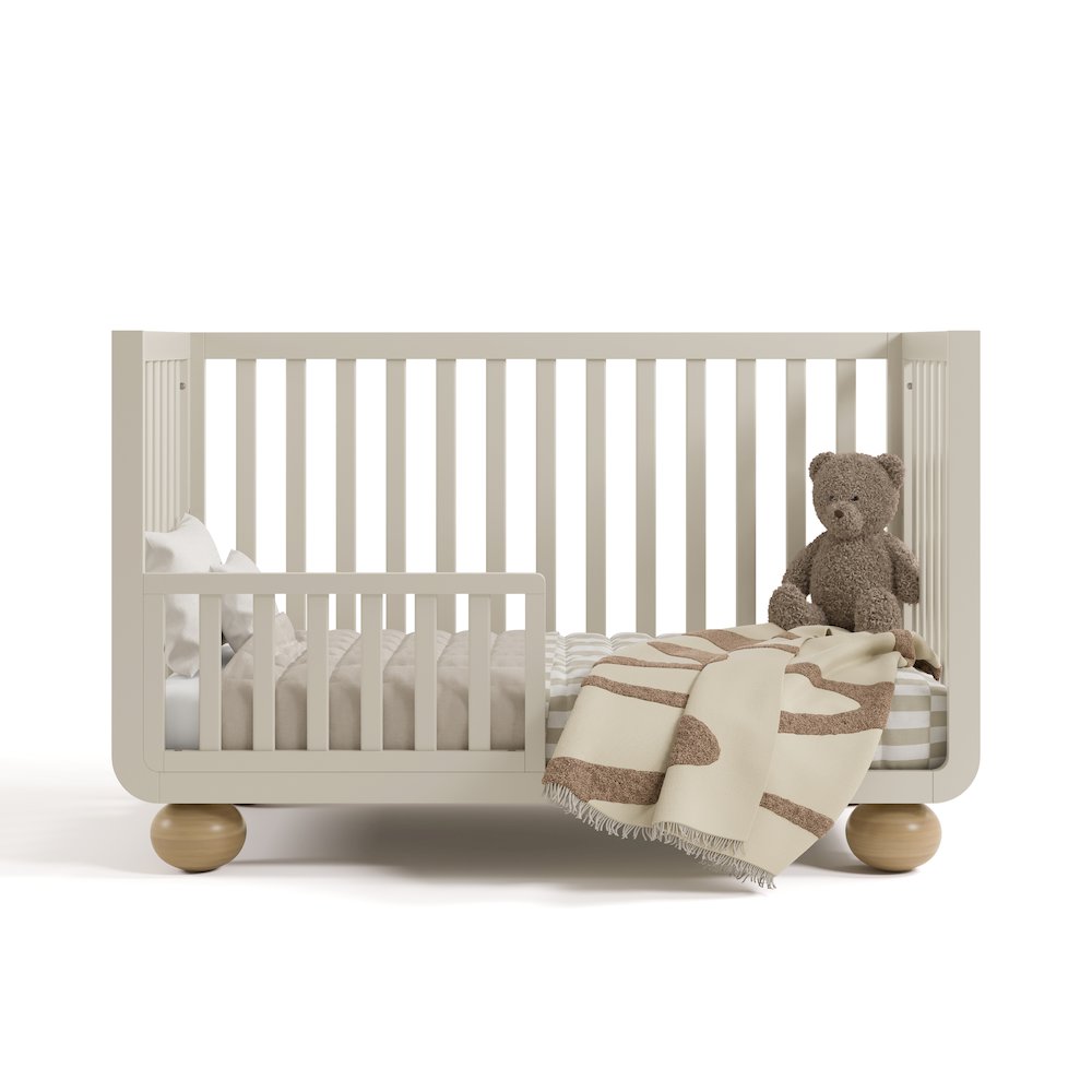 Amalfi Convertible Crib- Frosted Oat/Driftwood