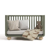 Amalfi Convertible Crib- Olive/Driftwood