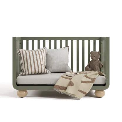 Amalfi Convertible Crib- Olive/Driftwood
