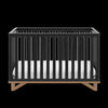 Santa Monica 5-in-1 Convertible Crib - Black with Vintage Driftwood